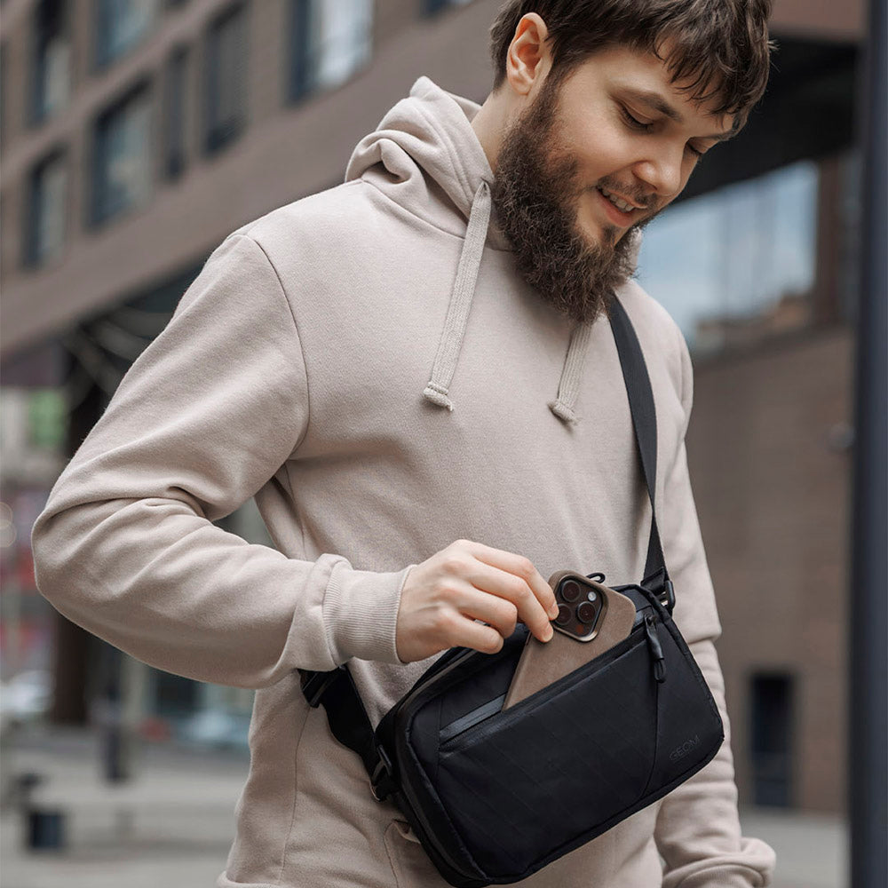 Waterproof EDC Sling Bag X-Pac VX21 Tech Organizer GEOM Staffed